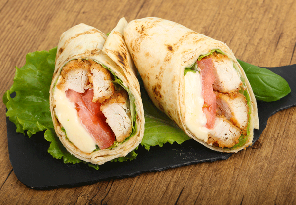NEW! Chicken Tender Wraps at Greens and Grains