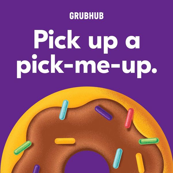 Grubhub! Bypass the line to order food!